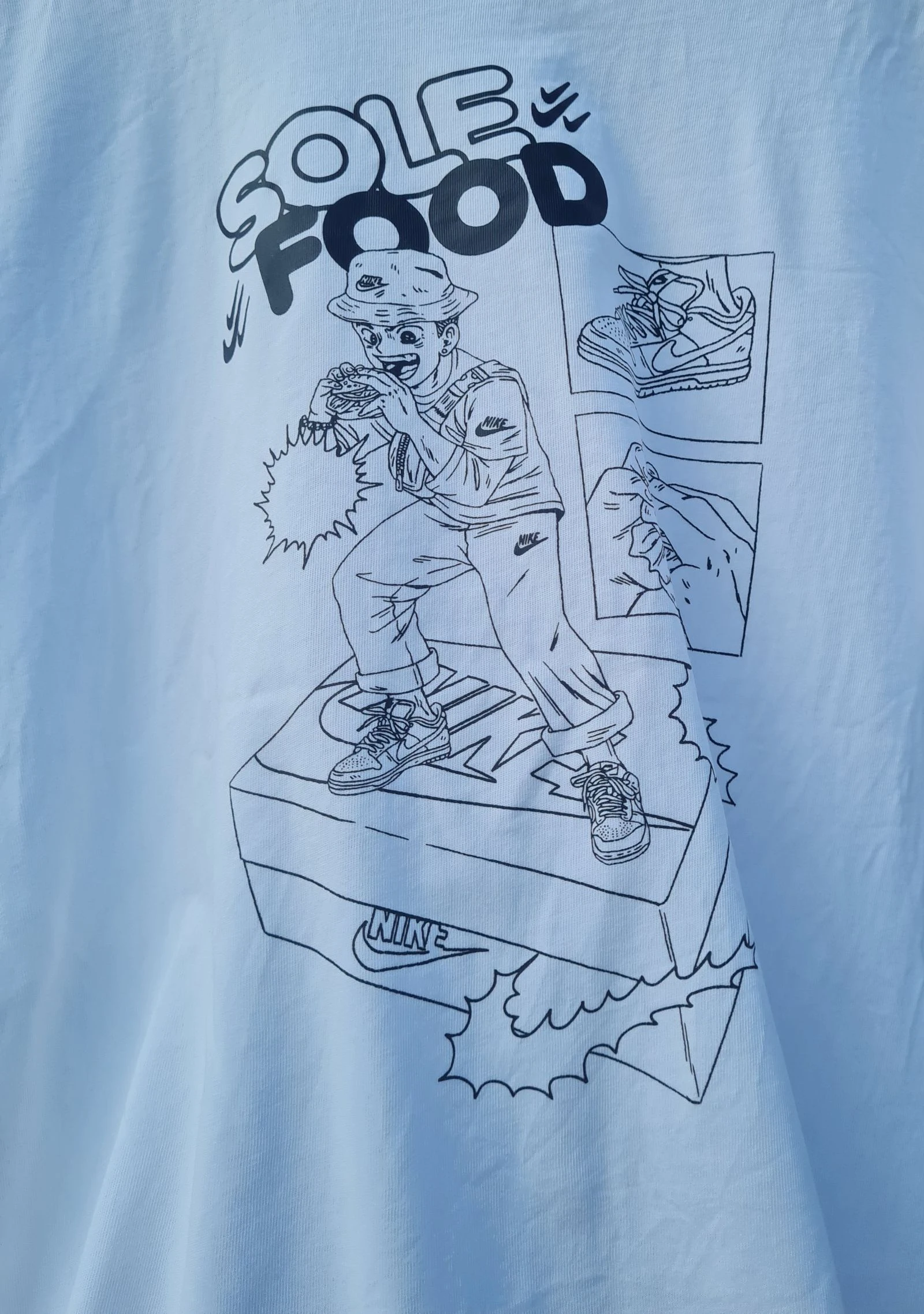 Camiseta blanca sole food 🌺 Nike talla M / 38 – photo 3
